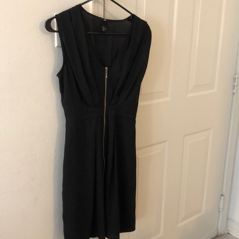 Cute black zip-up dress